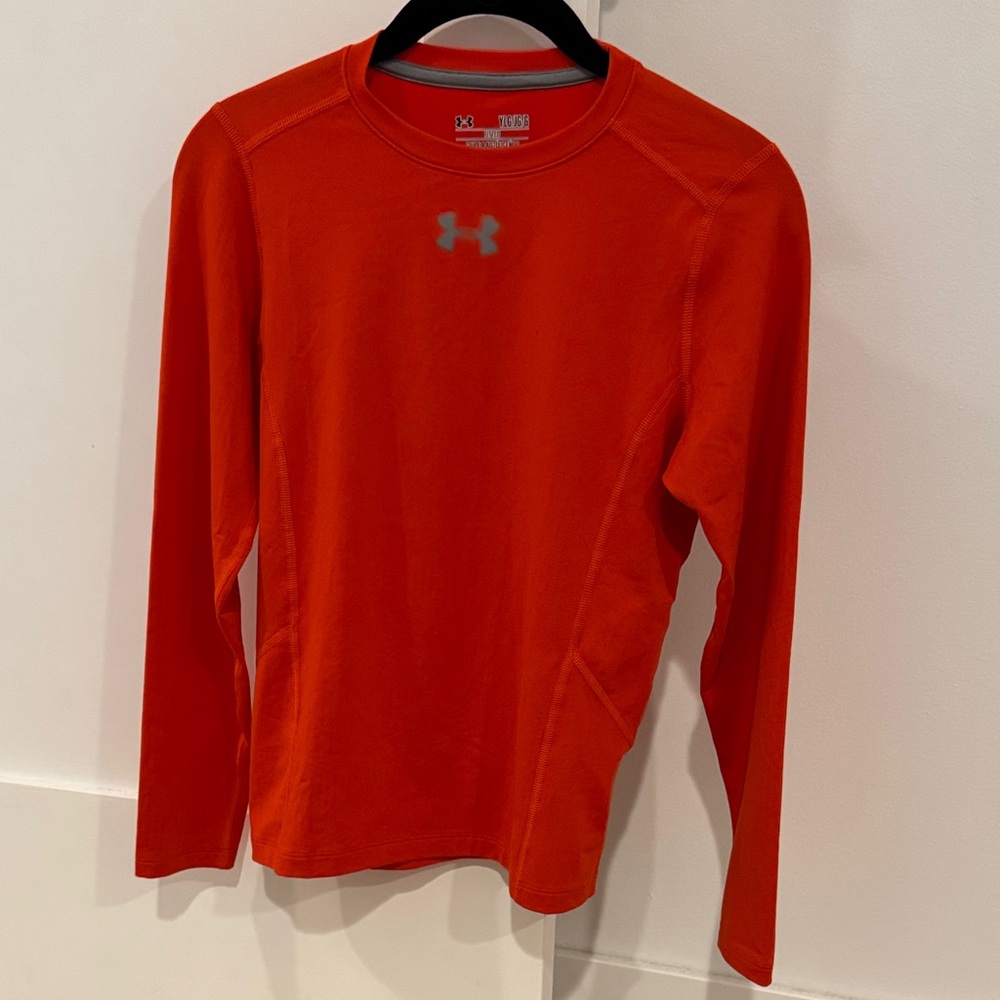 Under Armour Kids Long Sleeve Shirt in Bright Orange